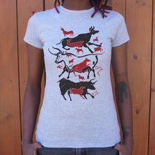 Carregar imagem no visualizador da galeria, Cave Art Bulls Lascaux T-Shirt (Ladies) - Beijooo