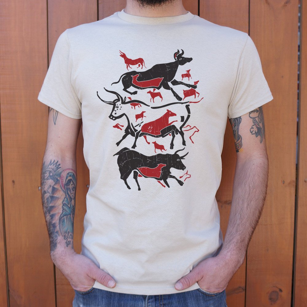 Cave Art Bulls Lascaux T-Shirt (Mens) - Beijooo