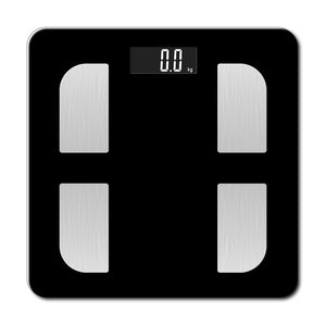 Smart Scale For Body Weight Digital Bathroom Scale BMI Weighing BT Body Fat Scale Body Composition Monitor Health Analyzer With Smartphone App 400 Lbs - Black