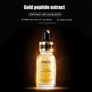 24K Golden Tense Moisture Essence Pure Hyaluronic Acid Serum Nicotinamide Liquid 30ml