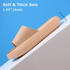 Women's Super Soft Eva Thick Platform Slides Minimalist Comfortable Indoor Bathroom Non-Slip Slippers Women's Slippers