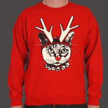 Load image into Gallery viewer, Feline Reindeer Sweater (Mens) - Beijooo