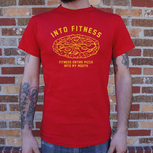 Into Fitness, Fitness Entire Pizza Into My Mouth T-Shirt (Mens) - Beijooo