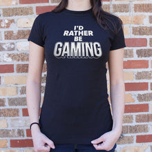 Load image into Gallery viewer, I&#39;d Rather Be Gaming T-Shirt (Ladies) - Beijooo