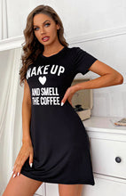 Load image into Gallery viewer, Wake Up And Smell The Coffee Women&#39;s Casual Short Skirt - Beijooo