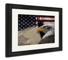 Load image into Gallery viewer, Framed Print, American Flag And Monuments - Beijooo
