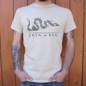 Join Or Die Snake T-Shirt (Mens) - Beijooo