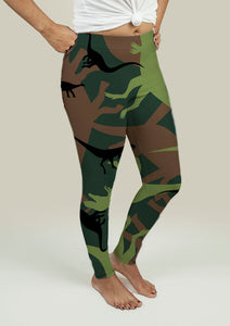Leggings with Dinosaur Camouflage - Beijooo