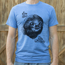 Carregar imagem no visualizador da galeria, Live Slow Die Whenever Sloth T-Shirt (Mens) - Beijooo
