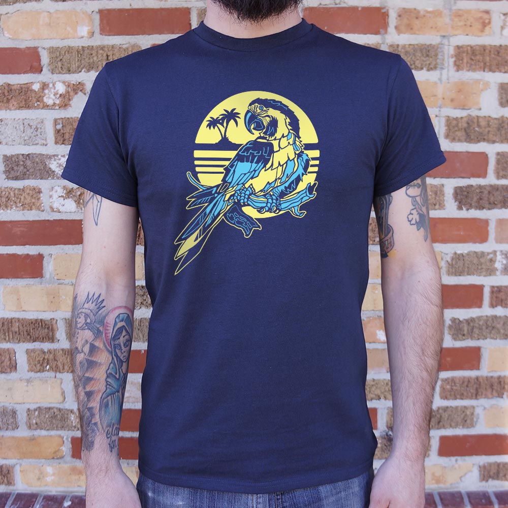 Tropical Macaw Parrot T-Shirt (Mens) - Beijooo