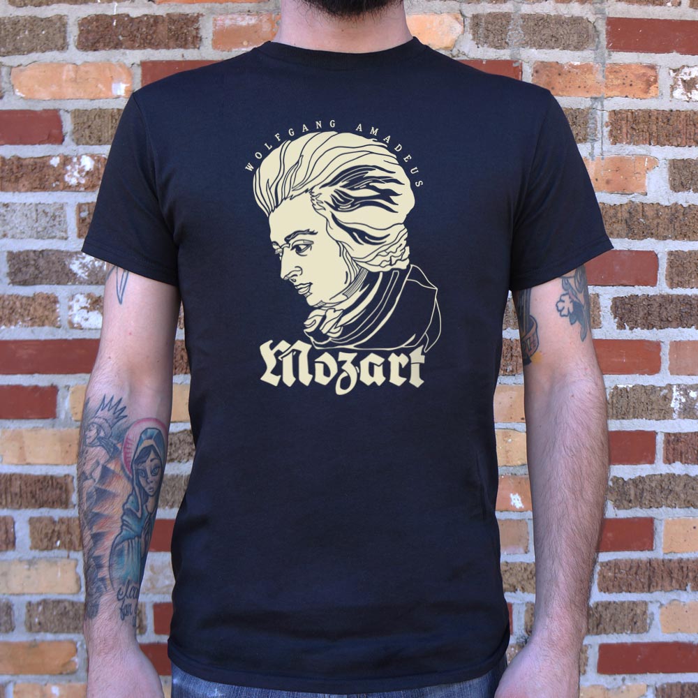 Wolfgang Amadeus Mozart Portrait T-Shirt (Mens) - Beijooo