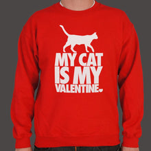 Carregar imagem no visualizador da galeria, My Cat Is My Valentine Sweater (Mens) - Beijooo