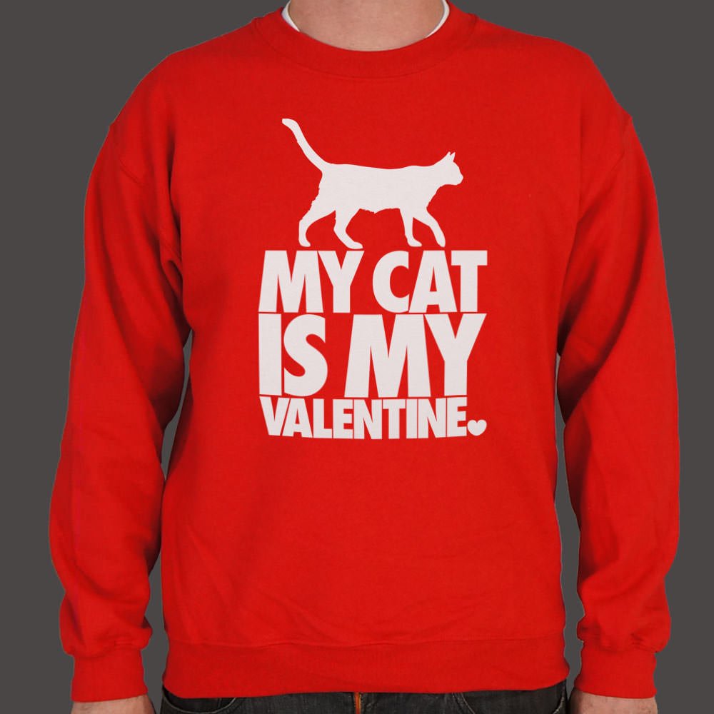 My Cat Is My Valentine Sweater (Mens) - Beijooo