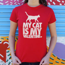Carregar imagem no visualizador da galeria, My Cat Is My Valentine T-Shirt (Ladies) - Beijooo