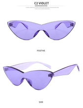 Load image into Gallery viewer, one-pieceSunglasses young female brand
 Designer lovely exciting retro Cat Eye high quality
 cheap aviators - Beijooo