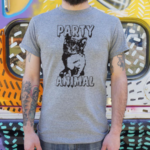 Party Animal Kitten T-Shirt (Mens) - Beijooo