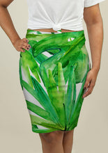 Carregar imagem no visualizador da galeria, Pencil Skirt with Tropical Leaves - Beijooo