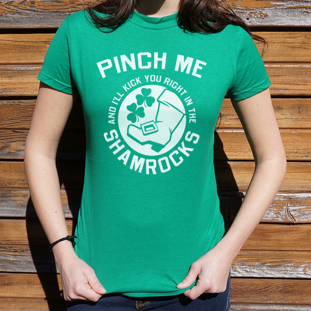 Pinch Me Shamrocks T-Shirt (Ladies) - Beijooo