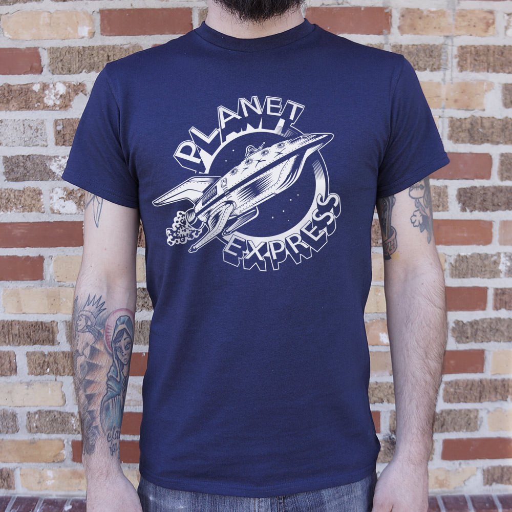 Planet Express Spaceship T-Shirt (Mens) - Beijooo