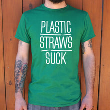Load image into Gallery viewer, Plastic Straws Suck T-Shirt (Mens) - Beijooo