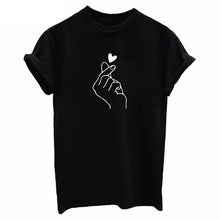 Load image into Gallery viewer, FIXSYS Fashion Women T Shirt Graphic Tee Cute Summer Tops Tee Femme Hipster Tshirt Short Sleeve T-shirt White Black Tee Shirt - Beijooo