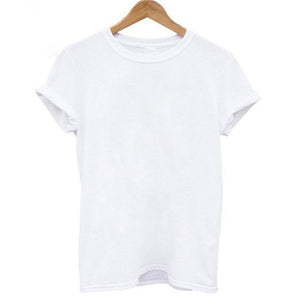 FIXSYS Fashion Women T Shirt Graphic Tee Cute Summer Tops Tee Femme Hipster Tshirt Short Sleeve T-shirt White Black Tee Shirt - Beijooo