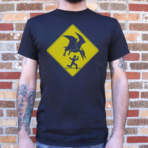 Pterosaur Warning  T-Shirt (Mens) - Beijooo