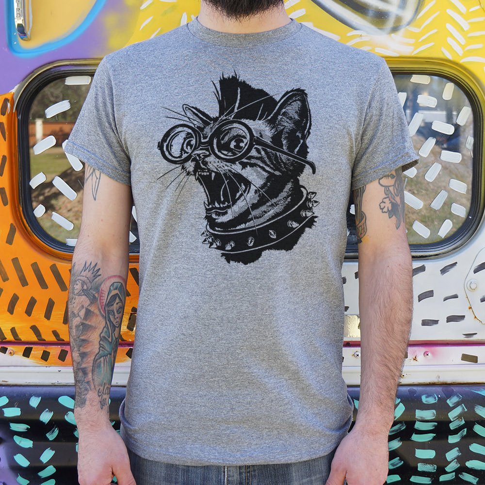 Punk Cat T-Shirt (Mens) - Beijooo