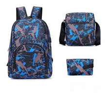 Carregar imagem no visualizador da galeria, Outdoor bags camouflage travel backpack computer bag oxford brake chain middle school student bag many colors