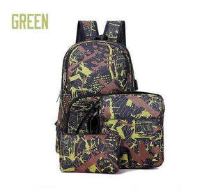 Outdoor bags camouflage travel backpack computer bag oxford brake chain middle school student bag many colors