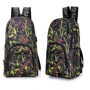 Outdoor bags camouflage travel backpack computer bag oxford brake chain middle school student bag many