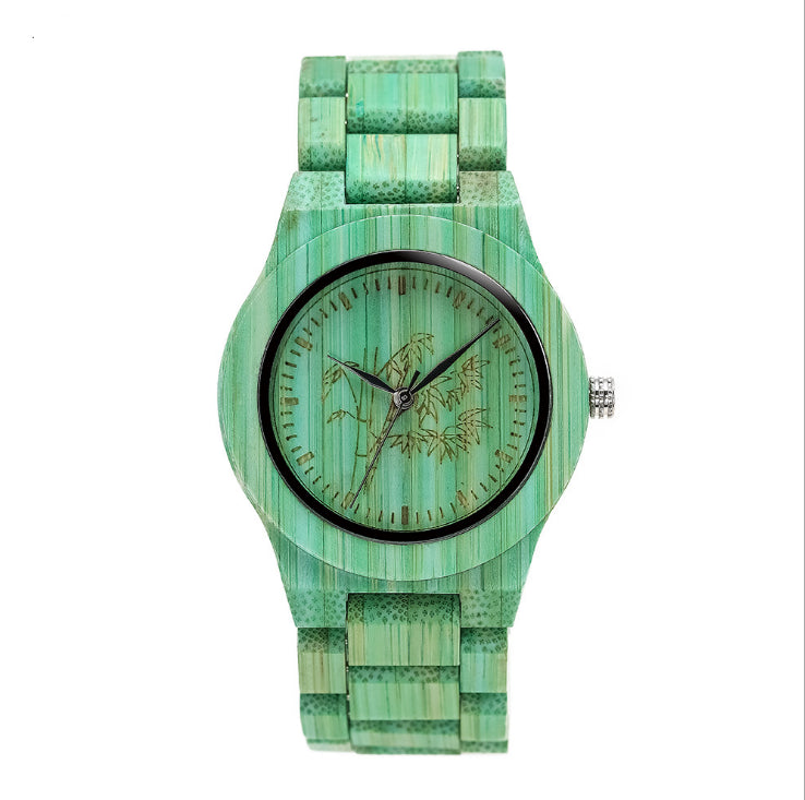 Bamboo Shifenmei Quartz Mens Watch Fashion Colorful Atmosphere Ecology Wrist Watch - Beijooo