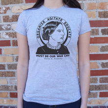 Load image into Gallery viewer, Susan B. Anthony Quote T-Shirt (Ladies) - Beijooo
