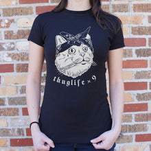 Load image into Gallery viewer, Thug Life Cat Times Nine T-Shirt (Ladies) - Beijooo