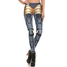Load image into Gallery viewer, trendy female leggings three dimensional design
 Bionic ARMOUR Plates dj sports
 leggins pant puzzle Cosplay legging for Woman - Beijooo