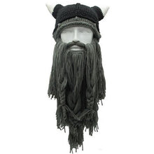 Carregar imagem no visualizador da galeria, with fun Cosplay Men knit Viking facial hair
 Horn headdress
 Ski Mask - Beijooo